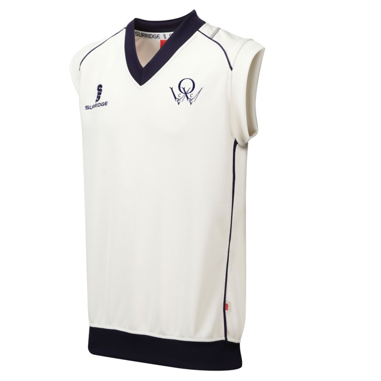 Old Woking CC - Sleeveless Sweater Navy Trim